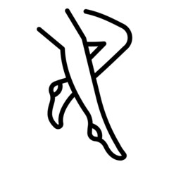 Stockings socks icon outline vector. Woman blood. Circulation leg