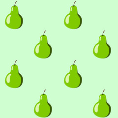 pattern with delicious fruits, vector images, bright colors