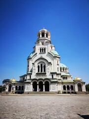 Fototapeta na wymiar St. Alexander Nevsky Cathedral in the center of Sofia