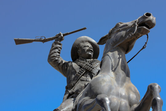 Pancho Villa, Obra del Maestro Carlos Espino. Cerro de la Bufa, Zacatecas M&eacute;xico. Enero de 2022