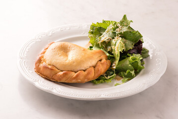 BAKED CHICKEN AND BACON EMPANADA