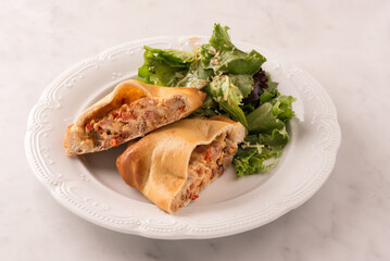 BAKED CHICKEN AND BACON EMPANADA