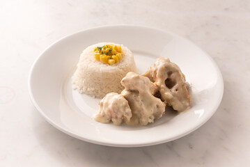 CORDON BLUE WITH RICE MADE IN PERU