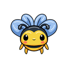 Obraz premium Cute little bee cartoon flying