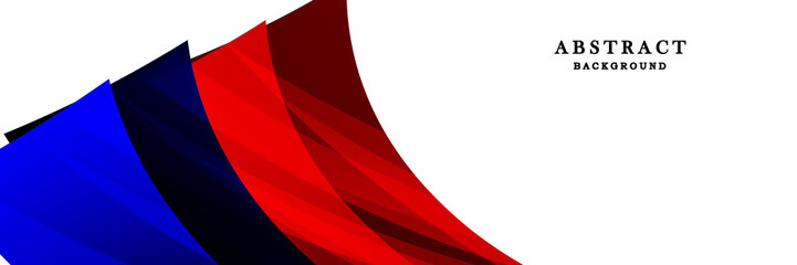 Modern blue, red and white background