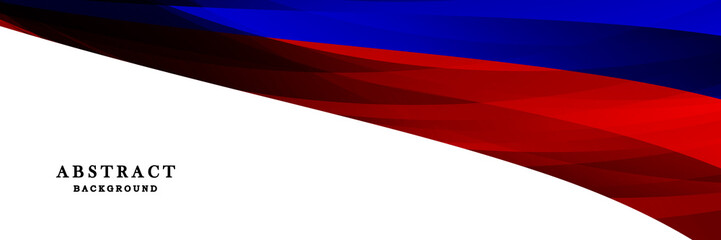 Modern blue, red and white background