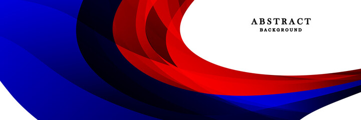 Modern blue, red and white background