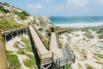 Pathway platform at Seal bay on Kangaroo Island, South Australia