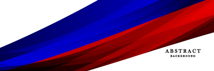 Modern blue, red and white background