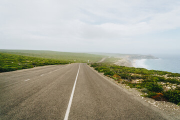 The road towards Remarkable Rocks, Kangaroo Island, South Australia