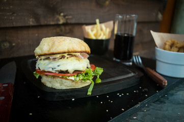 sandwich on a plate