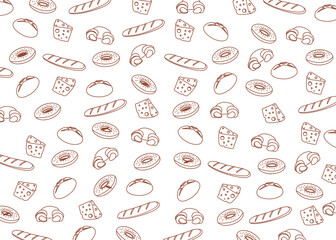 Vector illustration cake patterns design