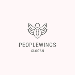 People logo wings with liner style