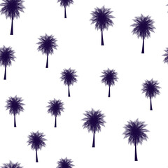 Abstract Palm Tropical Natural Seamless Pattern Background. Illustration