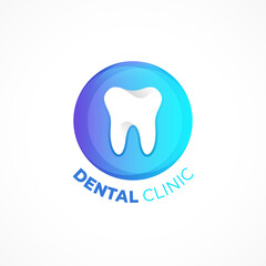 Dental care logo design template