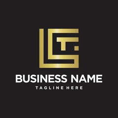 Abstract gradient linear monogram letter L logo icon design modern minimal style illustration. Premium alphabet vector line emblem sign symbol mark logotype