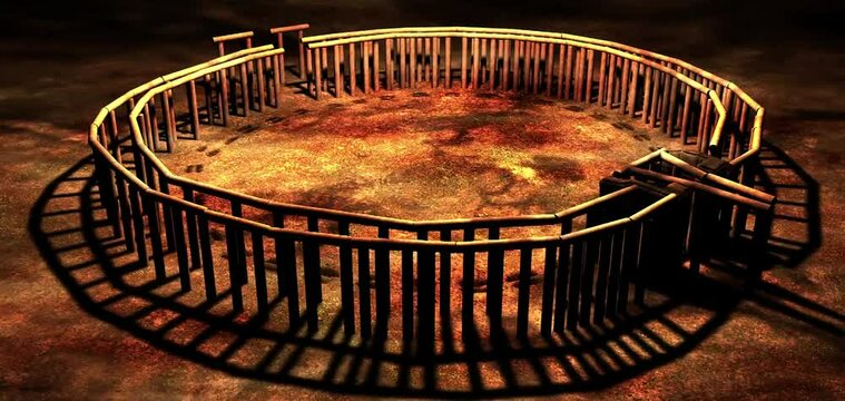 newly discovered late Neolithic earthwork concept illustration provide an insight into gigantic historical monument of Ireland and how it might have appeared when it was built