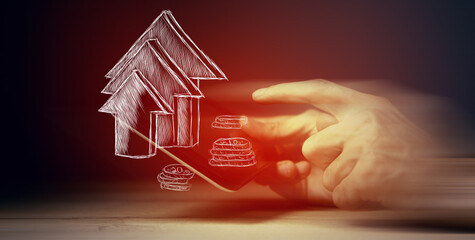 high growth, elevated finance.business concept