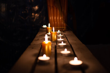 candles in the church © Edyta