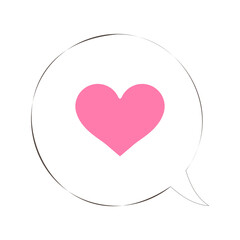 シンプルな吹き出しのイラスト