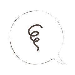 シンプルな吹き出しのイラスト