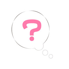 考える吹き出しのイラスト