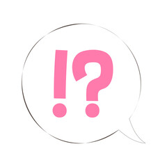 シンプルな吹き出しのイラスト