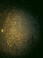 Frozen windows, winter pattern, melting ice kamli. High quality photo