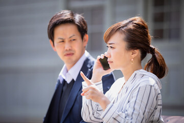 カジュアルビジネスの会社員
