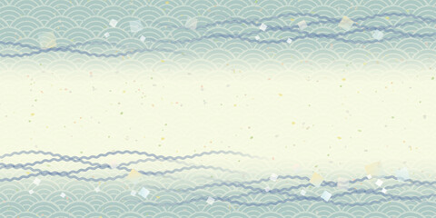 和風柄　背景イラスト