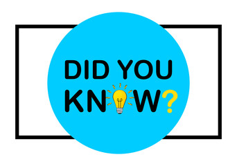 Did you know Speech Bubble Background with Idea Light Bulb Icon Illustration