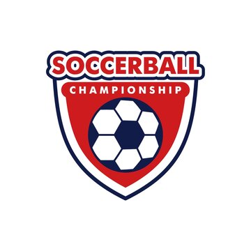 Soccer ball logo design vector templates isolated on white background