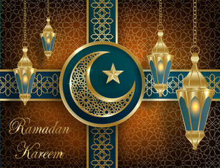 Islamic 3d podium round stage for Eid Mubarak, Ramadan Kareem, Muharram, Iftar, on color background