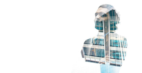 Portrait of an handsome confident business man