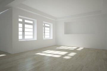 Modern interior design. 3D illustration