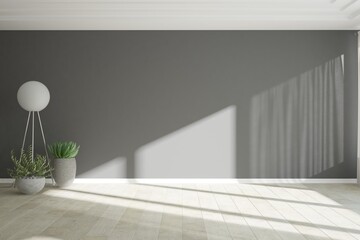 Modern interior design. 3D illustration