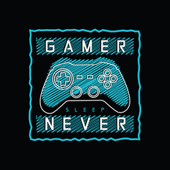 Gamer t-shirt and apparel design