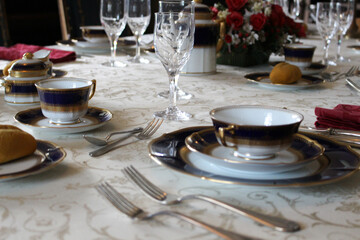 豪華なテーブルセッティング