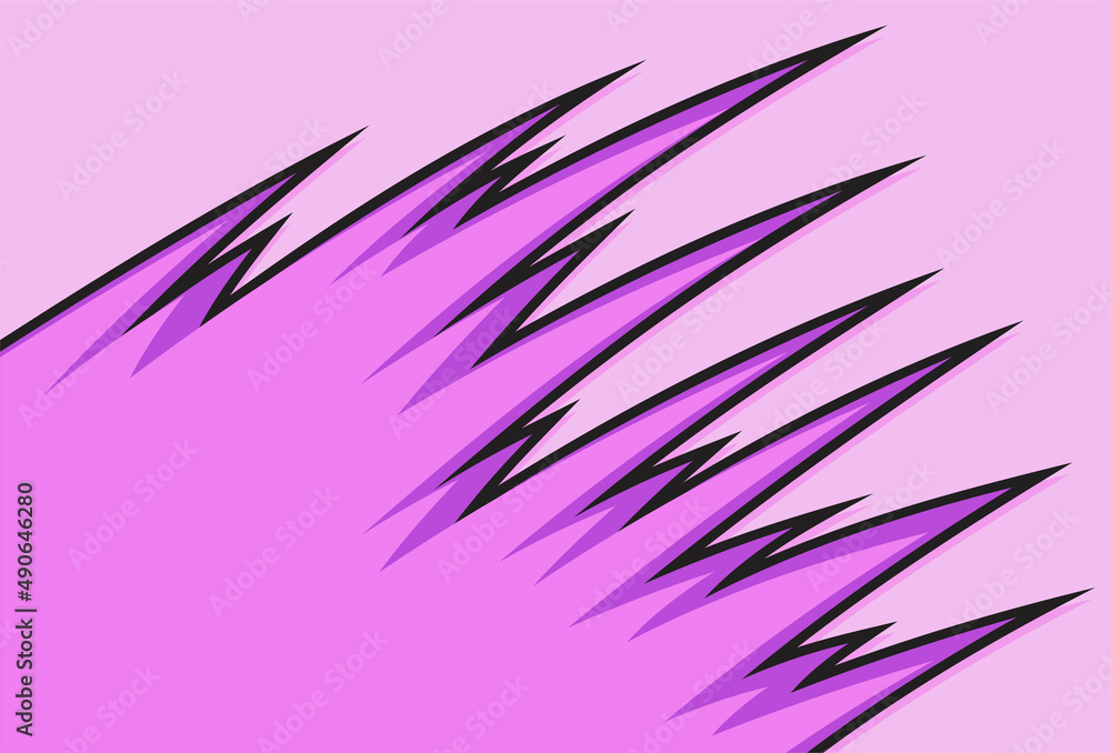 Poster Minimalist background with spikes pattern and some copy space area