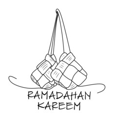 illustration of a Ketupat 
