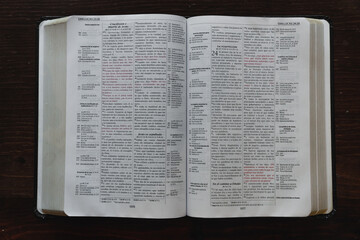 Holy Bible opened 