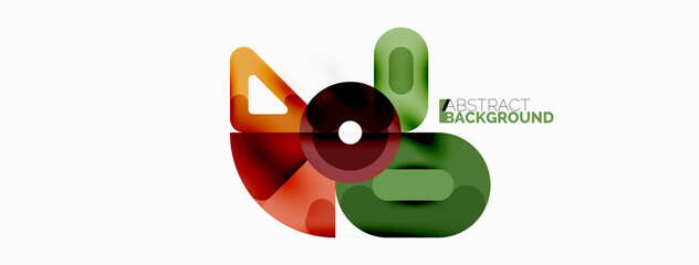 Creative geometric wallpaper. Circles, lines background. Business template for wallpaper, banner, background or landing