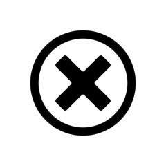 Obraz premium Cancelled Icon Vector Illustration Design 