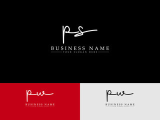 Abstract PS Signature Logo Image, Signature Ps sp Letter logo for simple modern fashion business