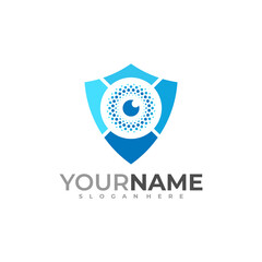 Shield Eye logo vector template, Creative Eye logo design concepts