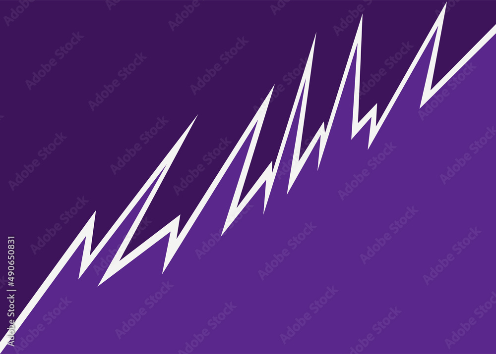 Poster minimalist background with jagged zigzag pattern and some copy space area