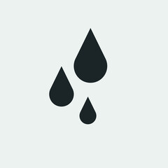 Liquid drop vector icon illustration sign