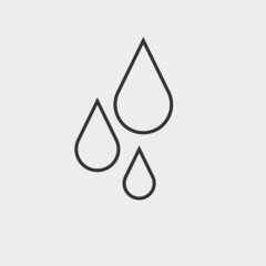 Liquid drop vector icon illustration sign