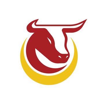 bull head logo vector illustration