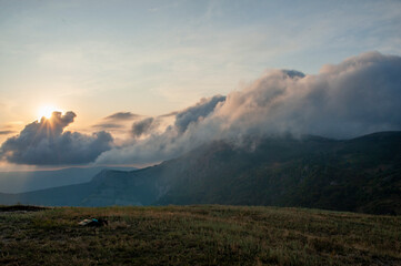 morning in the mountains